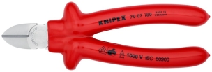 Pince coupante de côté 180mm chromée 1000V