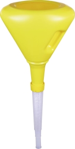 Entonnoir droit anti-éclaboussure 250mm avec flexible plastique et filtre