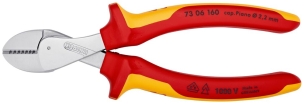 Pince coupante de côté x-cut 160mm chromée isolée 1000V