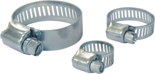 Collier à crémaillère ajouré acier zingué 9mm de 16 à 40mm - 6 coffrets de 26 pcs