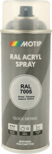 Peinture acrylique RAL 7005 gris souris - lot de 6 aérosols de 400ml