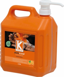 Nettoyant mains d'atelier orange parfum orange - palette de 128 bidons de 3,78L avec pompe