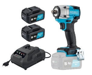 Clé a chocs 1/2" 18V 600NM + chargeur rapide + 2 batteries 5AH