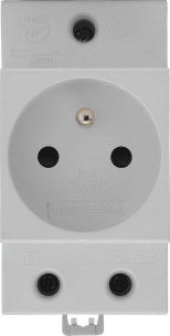Prise de courant modulaire 2P+T pour tableau électrique