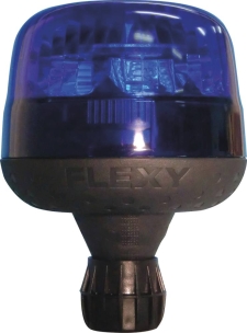 Gyrophare LED flash sur tige flexible bleu