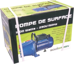 Pompe à eau de surface fonte 230V 1000W