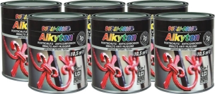 Peinture antirouille RAL 6005 vert - lot de 6 pots de 750ml