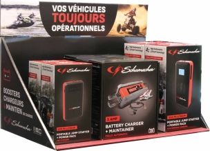 Présentoir de 4 boosters et 3 chargeurs