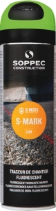 Peinture traceur de chantier 3 à 6 mois vert fluo - lot de 12 aérosols 500ml