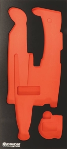 Module mousse 395x178mm métal vide pour pinces/tenaille/mesure