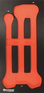 Module mousse 402x189mm carbone vide pour clés mixtes 28 à 32mm