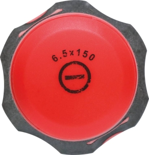 Tournevis plat avec écrou 6,5x150mm