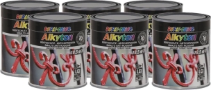 Peinture antirouille RAL 7016 gris brillant - lot de 6 pots de 750ml