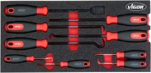 Module mousse plein 9 grattoirs et crochets