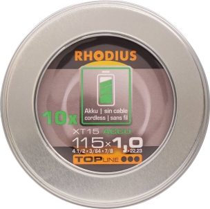 Disque à tronçonner acier/inox 115x1x22mm pour meuleuse sur batterie - lot de 10 pcs