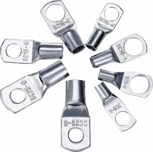 Cosse à oeil à souder et à sertir non isolées M6 à M8 - coffret de 60 pcs