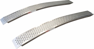 Rampes aluminium incurvées 400kg 2000mm - lot de 2 pcs