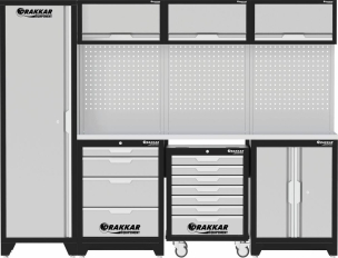 Mobilier d'atelier 4 éléments servante inox 430