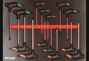 Servante d'atelier 8 tiroirs composée de 320 outils - modules métal