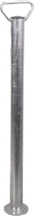 Béquille acier ronde de 48mm 200kg