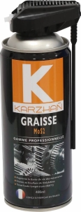 Graisse au molybdène MOS2 avec tête 2 jets - lot de 12 aérosols 400ml