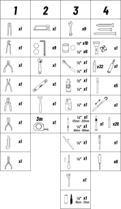 Mallette de dépannage 133 outils 1/4" - 1/2"