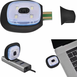 Bonnet LED noir 80 lumens en acrylique