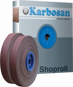 Rouleau d'atelier papier abrasif P60 38mmx25m - boîte distributrice
