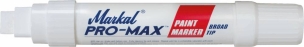 Feutre à peinture liquide permanent blanc pointe extra large - lot de 6 pcs