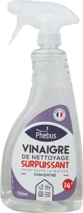 Vinaigre de nettoyage surpuissant 14° - lot de 12 flacons spray de 750ml