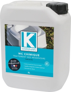 Traitement pour WC chimique - lot de 4 bidons de 5L