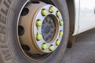 Indicateur de desserrage de roue jaune écrou de 30mm