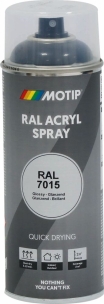 Peinture acrylique RAL 7015 gris ardoise - lot de 6 aérosols de 400ml