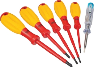 Tournevis électricien isolé 1000V - boîte de 6 pcs