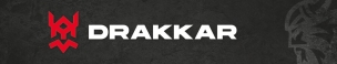 Bandeau magnétique Drakkar logo en filigrane pour gondole 985x170mm