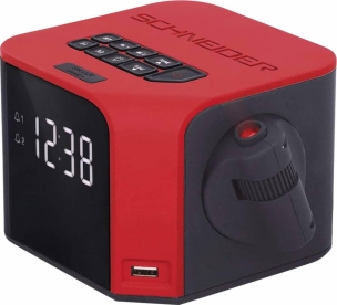 Radio réveil Viva rouge SCHNEIDER