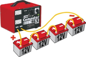 Chargeur de batterie 6/12/24/36/48V 1000W 30A - Computer 48/2