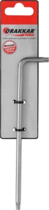Clé mâle coudée Torx® extra longue alésée TT30 - carte