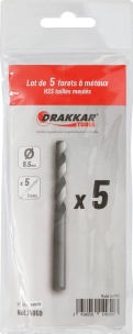 Foret à métaux HSS 9,5mm - lot de 5 pcs