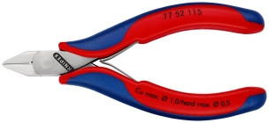 Pince coupante tête pointue petit biseau 115mm - Ressort - Bi-matière