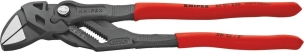 Pince clé grise gainée 250mm avec bouton poussoir - carte