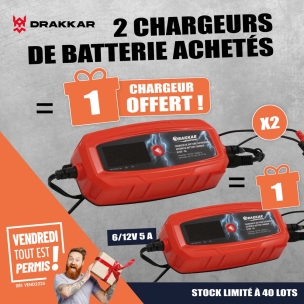 OPE VTEP - Lot de 3 chargeurs de batterie automatique 6/12V 5A réf.54240 dont 1 offert