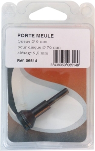 Porte-meule sur tige 6mm - blister