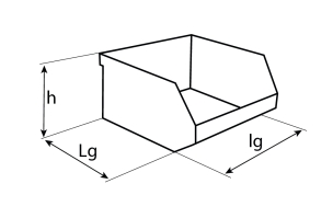 Boîte à bec bleue 166x103x73mm