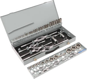 Taraud et filière M3 à M20 3 passes - coffret de 56 pcs Taraud et filière M3 à M20 3 passes - coffret de 56 pcs