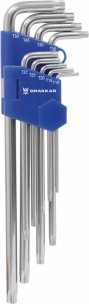 Clé Torx® extra longue de T10 à T50 - étui pivotant de 9 pcs
