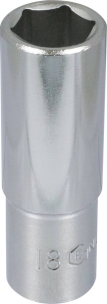 Douille longue 1/2" de 18mm - carte