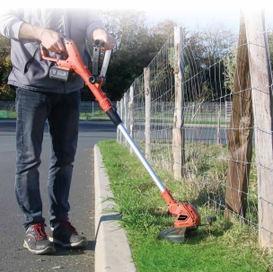 Coupe bordure 250mm avec dresse bordure sur batterie 20V - sans chargeur ni batterie