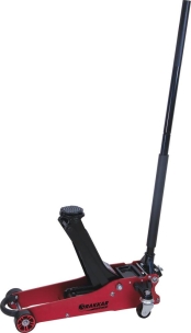 Cric rouleur 2T double piston alu/acier 90/460mm longueur 760mm