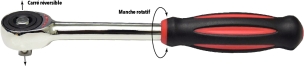 Cliquet 1/2" 60 dents réversible à manche rotatif
